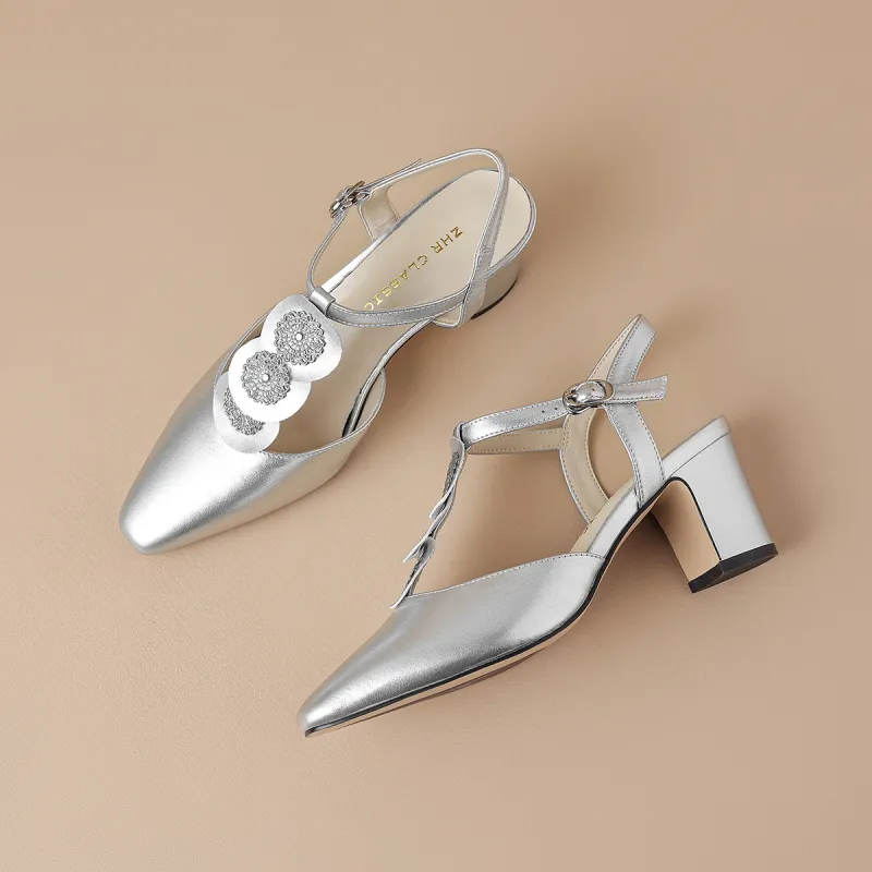 ZHR Chunky Heel High Heels 6cm Women's-7