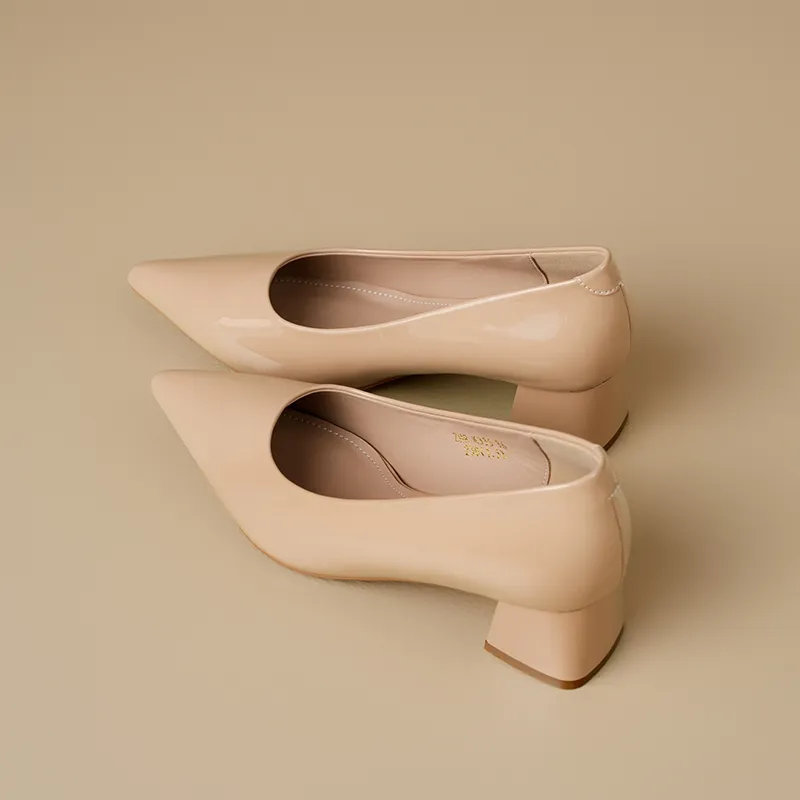 ZHR Chunky Heel High Heels Women's-15