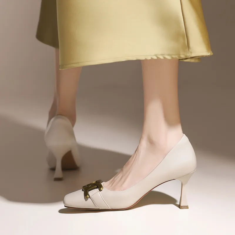 ZHR Slim Heel High Heels 7.5cm Women's-5