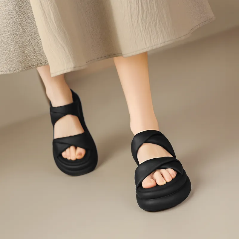 ZHR Slide Slippers Women's Beige, Black-9