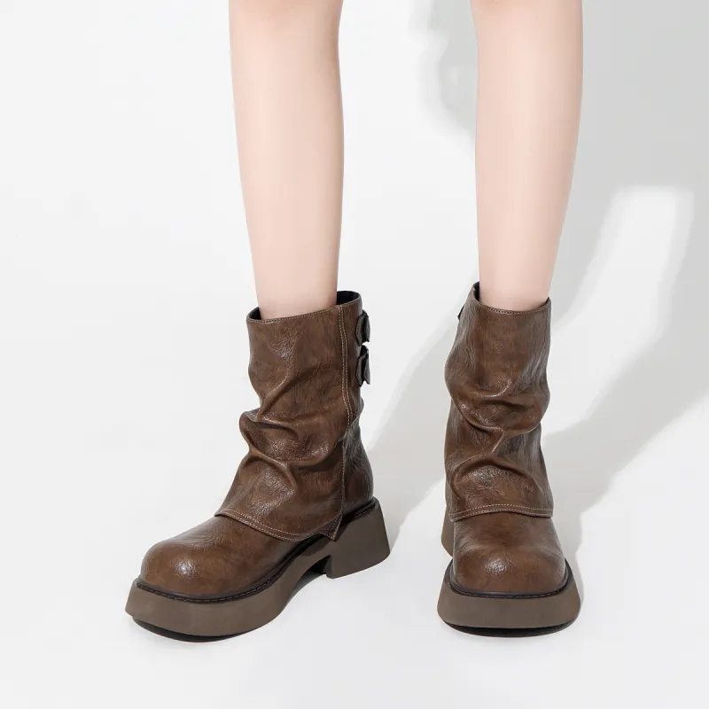ZHR Ankle Boots Women's Black/Brown-12