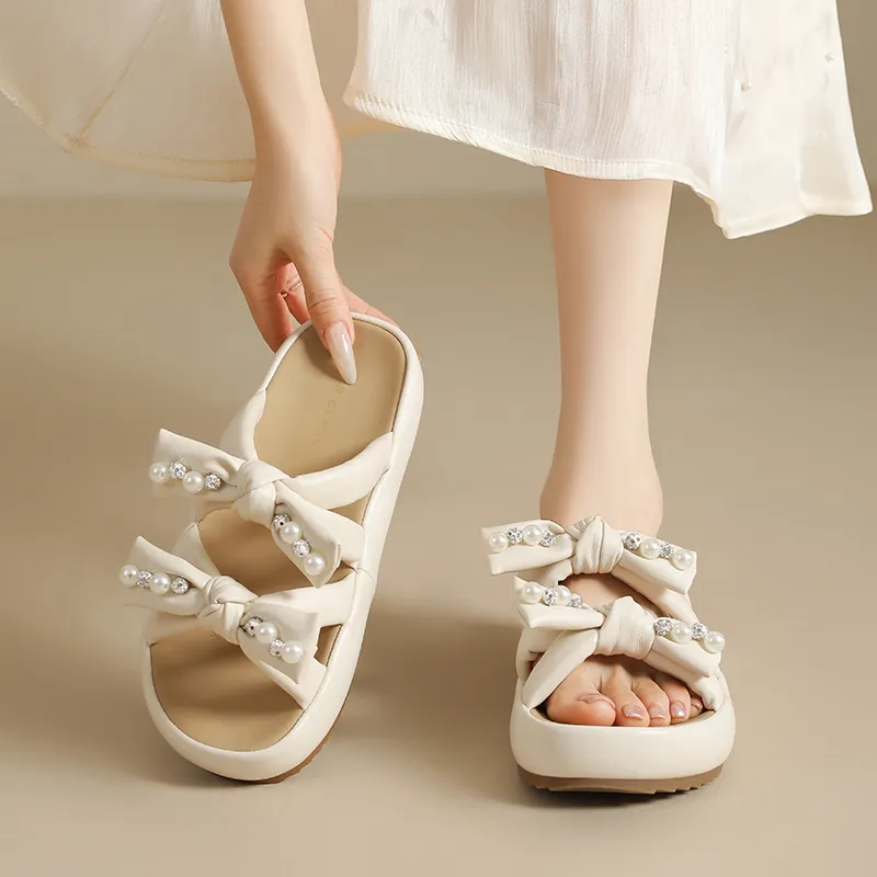 ZHR Slide Slippers Women's Light Yellow, Beige-4