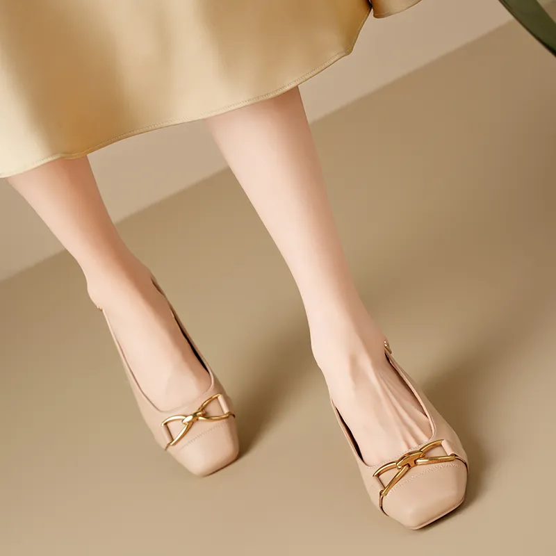 ZHR Chunky Heel High Heels Women's-11