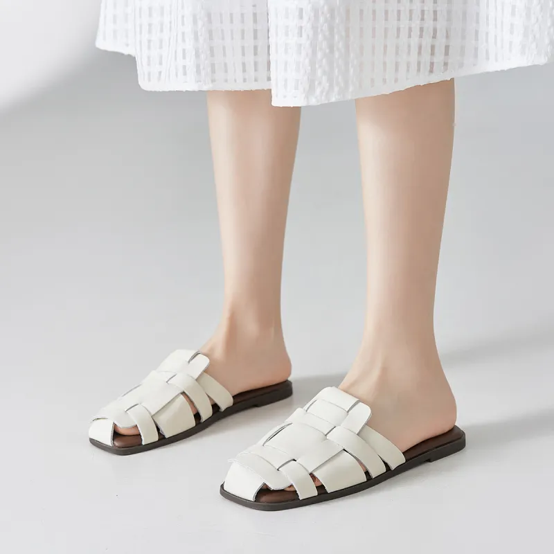 ZHR Flat Closed Toe Slippers Women's-2