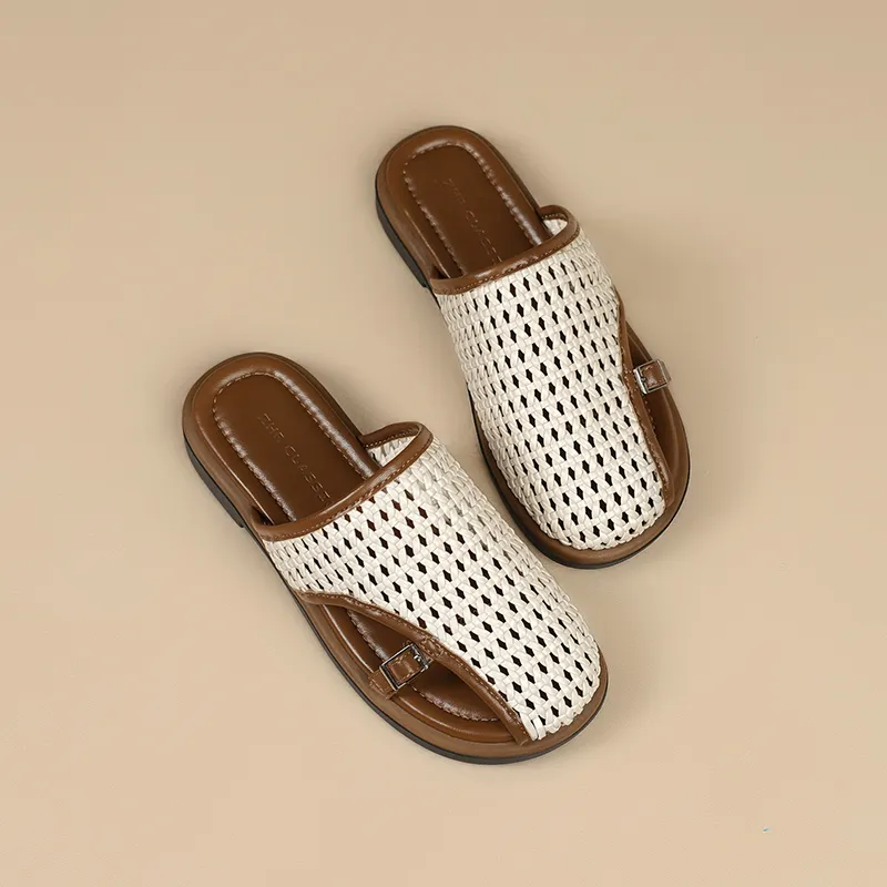 ZHR Rubber Sole Slip Resistant Closed Toe Slippers Women's-13