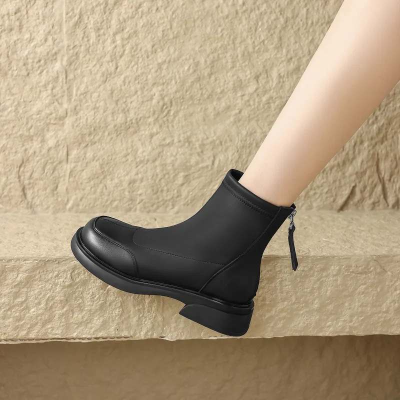ZHR Ankle Boots Women's Black/Brown-5