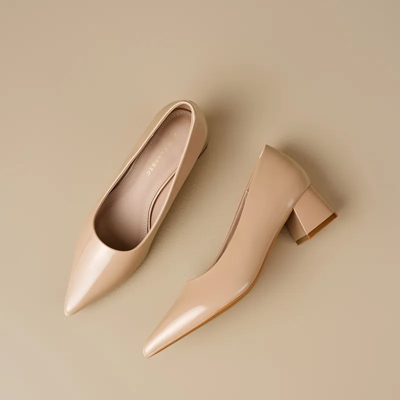 ZHR Chunky Heel High Heels Women's-14