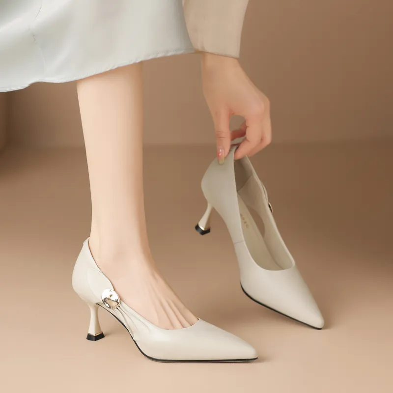 ZHR Slim Heel High Heels 6.5cm Women's-5