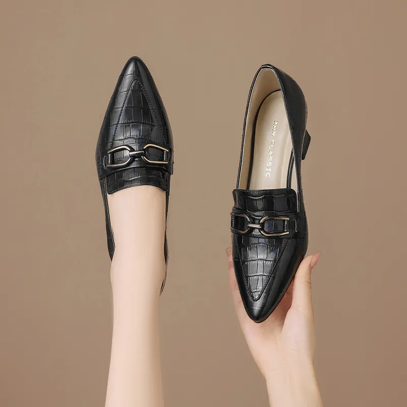 ZHR Chunky Heel High Heels 6cm Women's-9