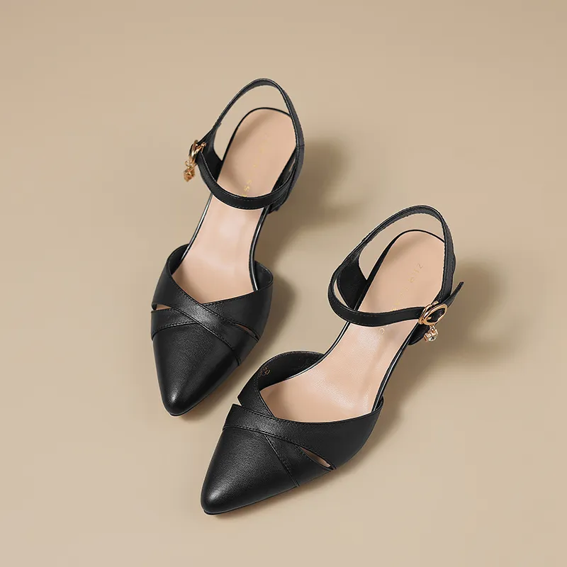 ZHR High Heels Women's Beige, Black-3