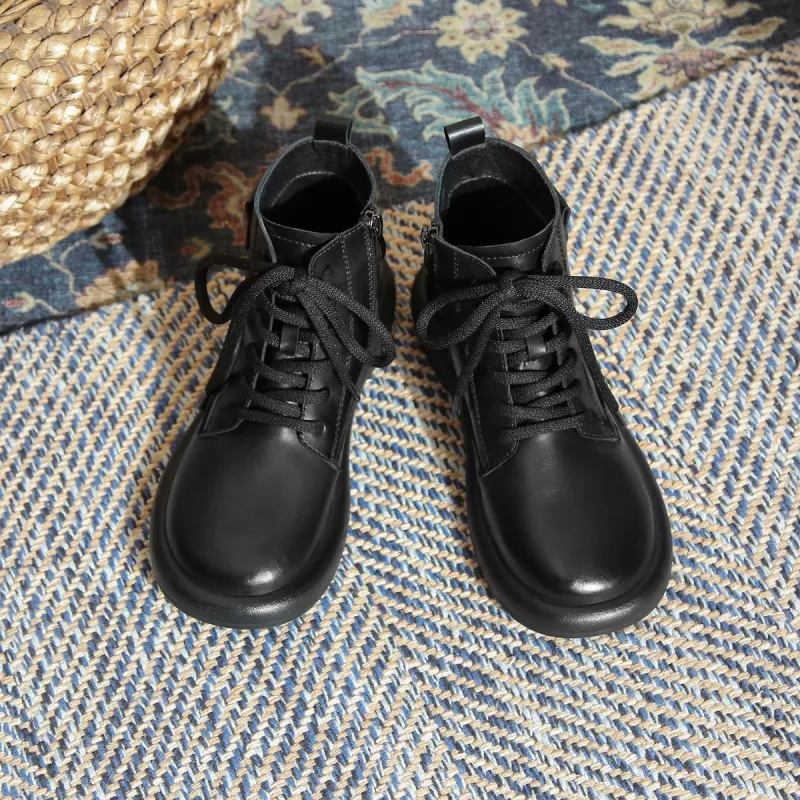 ZHR Ankle Boots Women's Black/Brown-6