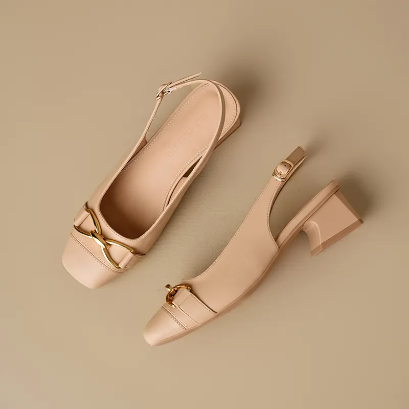 ZHR Chunky Heel High Heels Women's-8