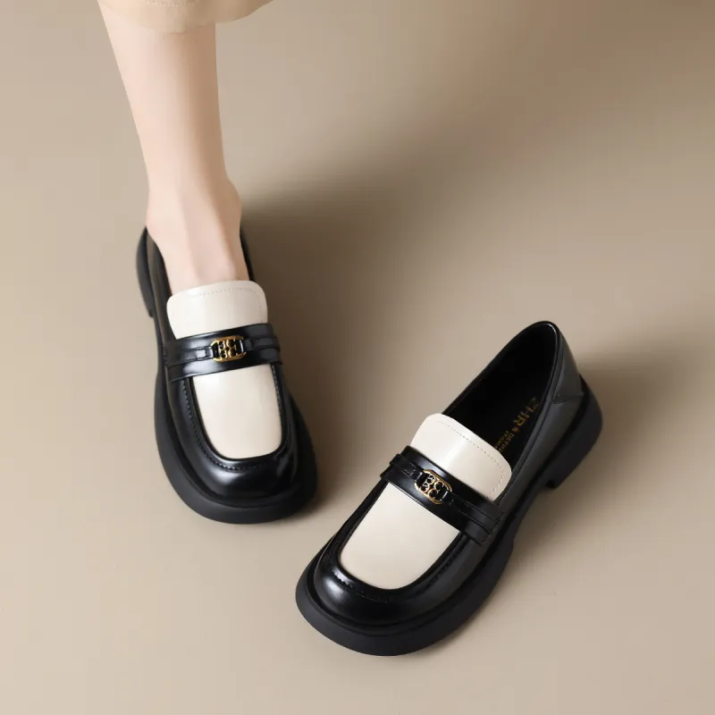 ZHR Loafers 4cm Women's Bright Black-8