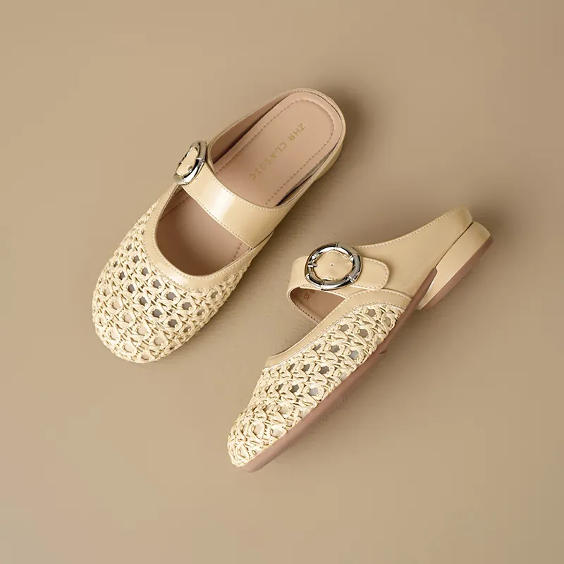 ZHR Rubber Sole Odor Resistant, Abrasion Resistant Closed Toe Slippers Women's-8