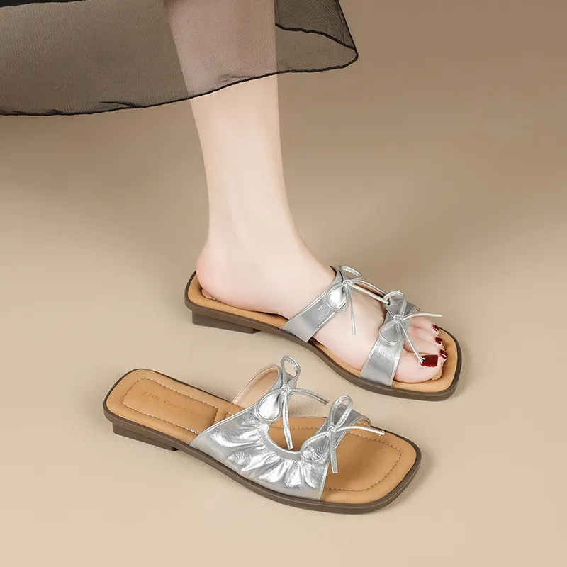 ZHR Rubber Sole Odor Resistant Slide Slippers Women's-11