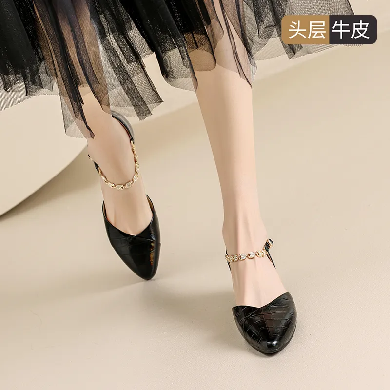 ZHR Cone Heel High Heels Women's-3