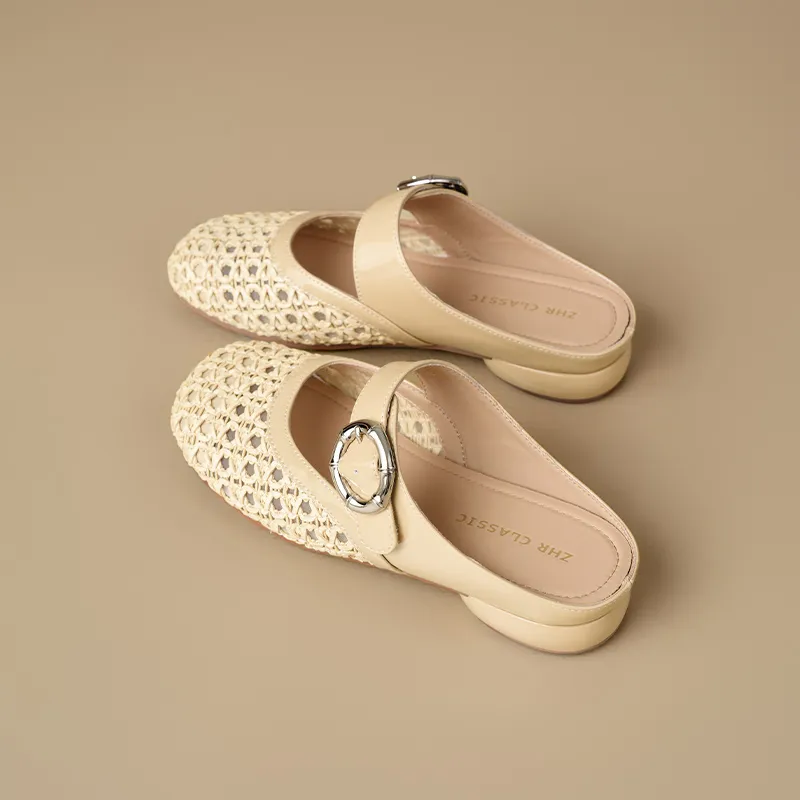 ZHR Rubber Sole Odor Resistant, Abrasion Resistant Closed Toe Slippers Women's-7