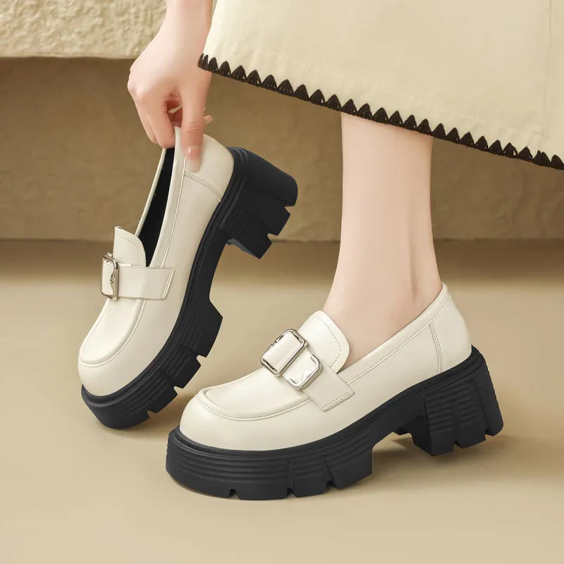 ZHR Chunky Heel High Heels 6.5cm Women's-12