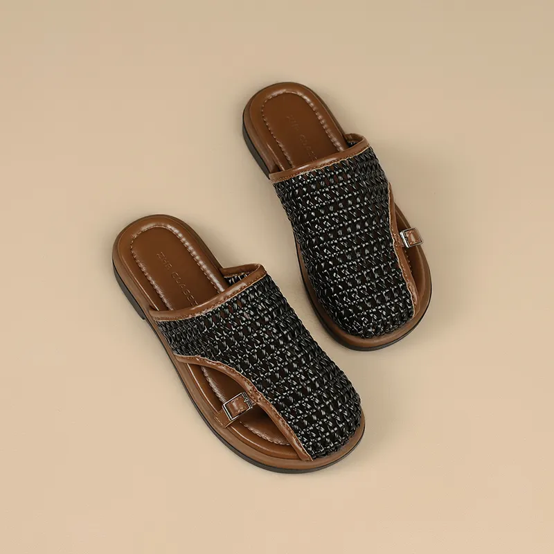 ZHR Rubber Sole Slip Resistant Closed Toe Slippers Women's-2