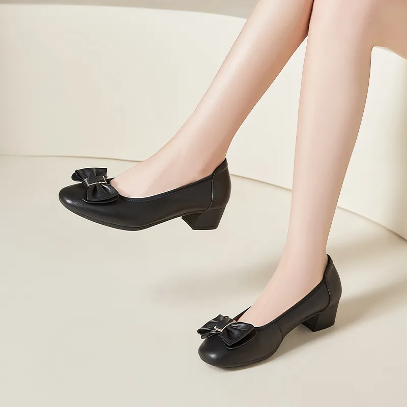 ZHR High Heels Women's Black/Beige-9