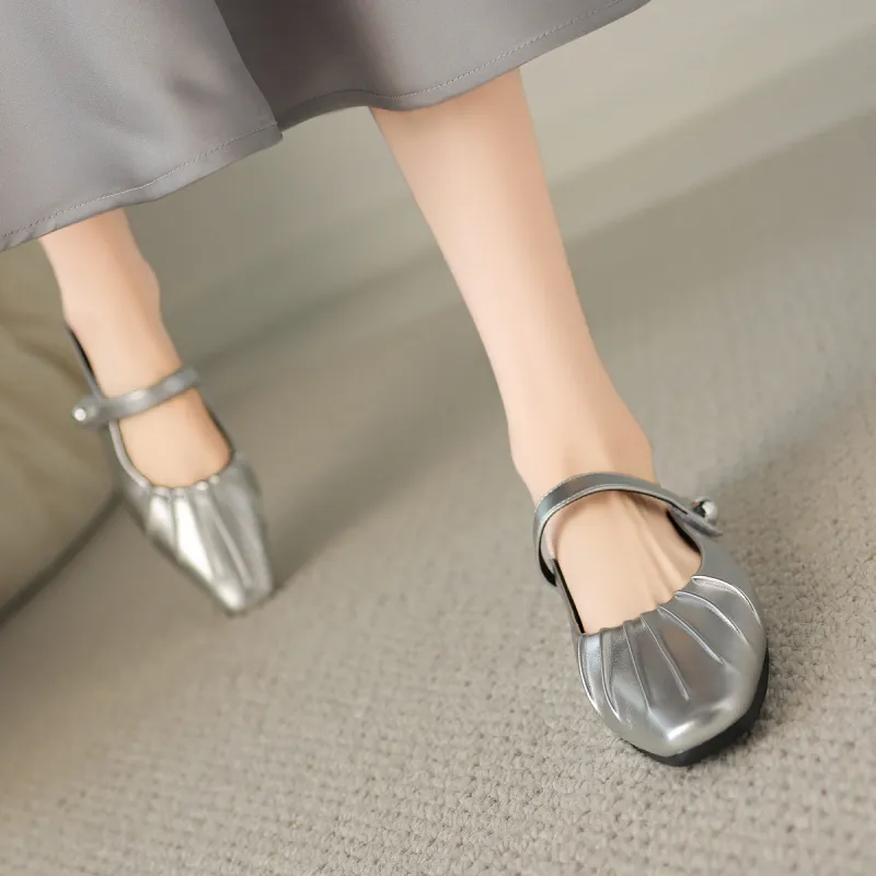 ZHR Vibram Sole Metal Odor Resistant Abrasion Resistant Slip Resistant Wrap toe Slippers Women's-3