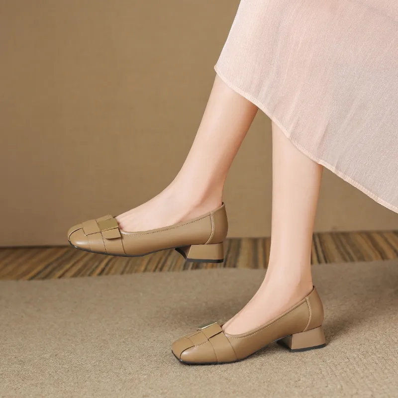 ZHR Chunky Heel High Heels 3cm Women's-8
