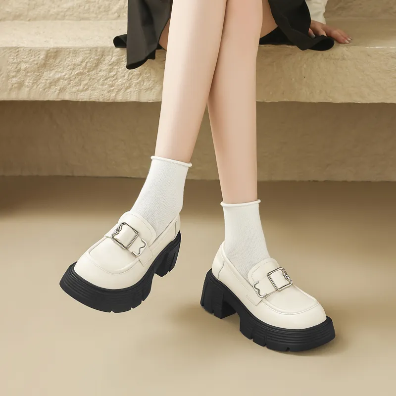 ZHR Chunky Heel High Heels 6.5cm Women's-10