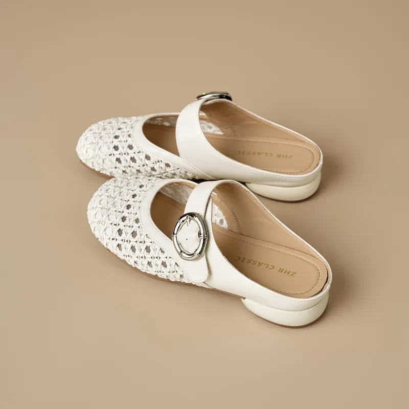 ZHR Rubber Sole Odor Resistant, Abrasion Resistant Closed Toe Slippers Women's-1