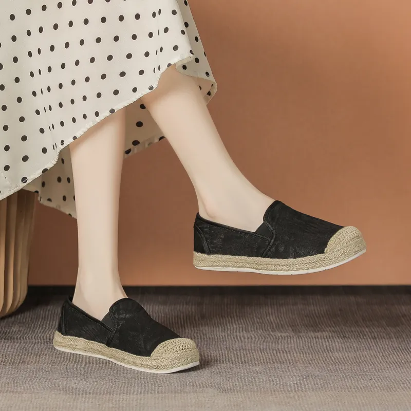 ZHR Espadrilles Women's Black/Beige-7