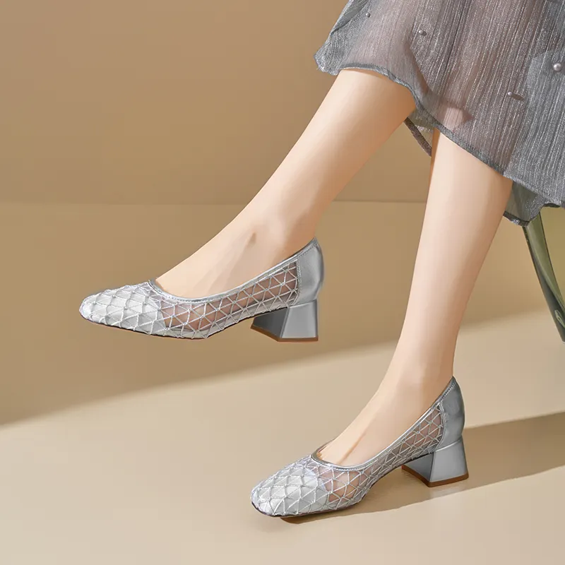 ZHR Women's Casual Shoes Women's Silver-3