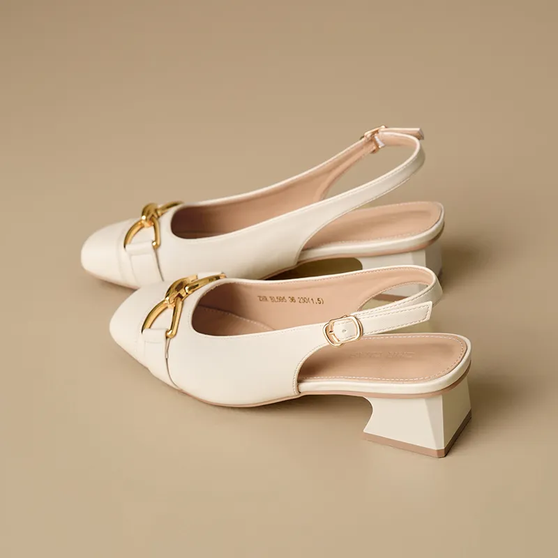 ZHR Chunky Heel High Heels Women's-1