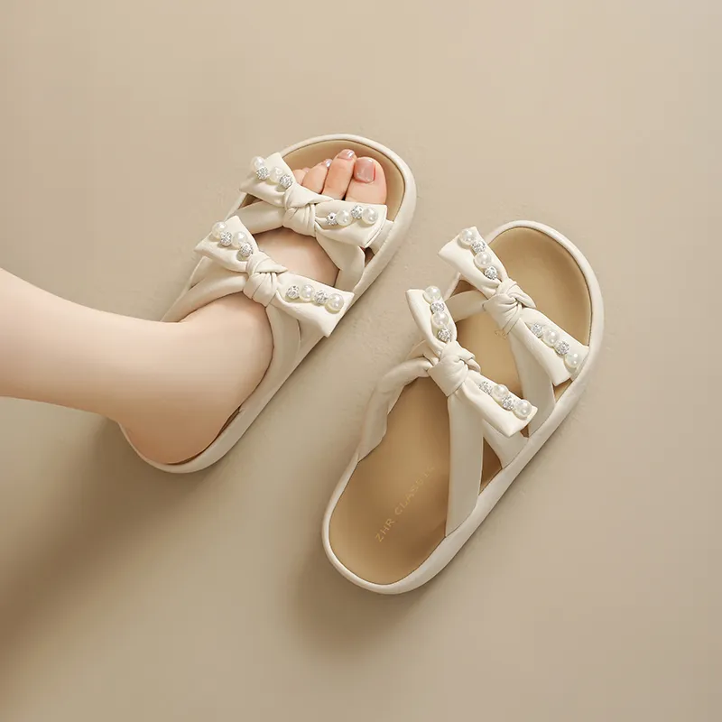ZHR Slide Slippers Women's Light Yellow, Beige-5