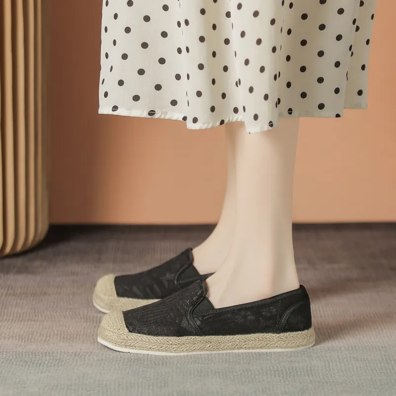ZHR Espadrilles Women's Black/Beige-11