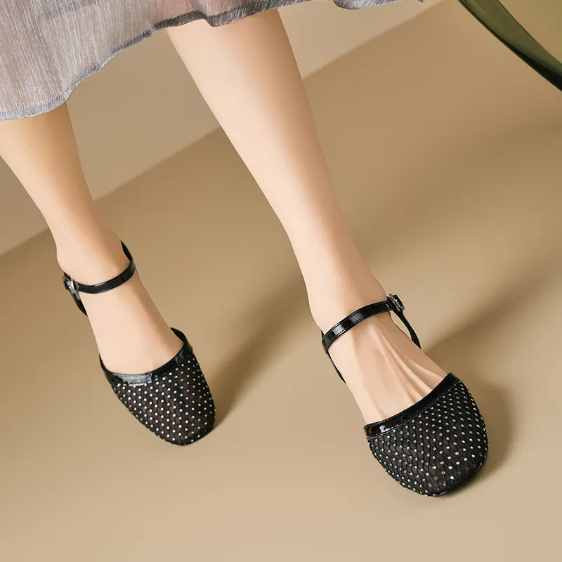 ZHR Chunky Heel High Heels Women's-4