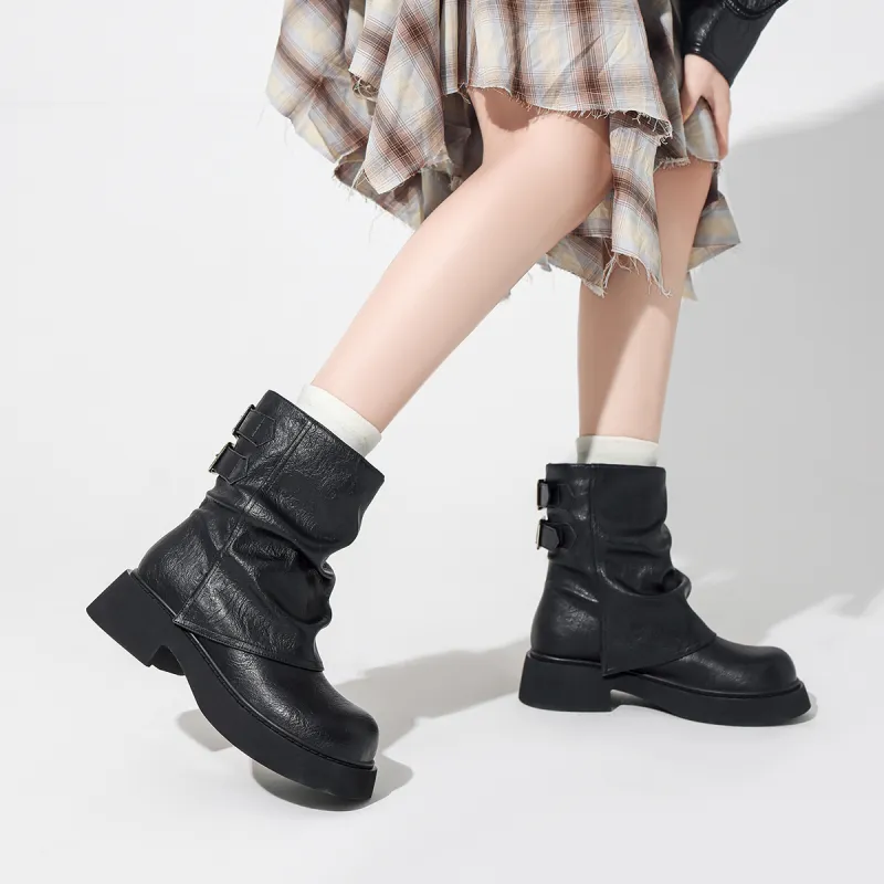 ZHR Ankle Boots Women's Black/Brown-5