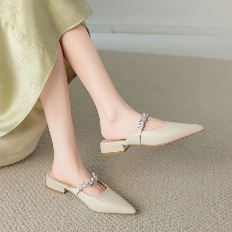 ZHR Rubber Sole Slip Resistant Wrap toe Slippers Women's-4