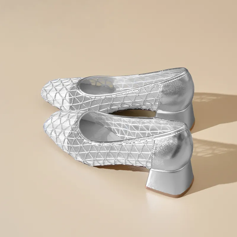 ZHR Women's Casual Shoes Women's Silver-6