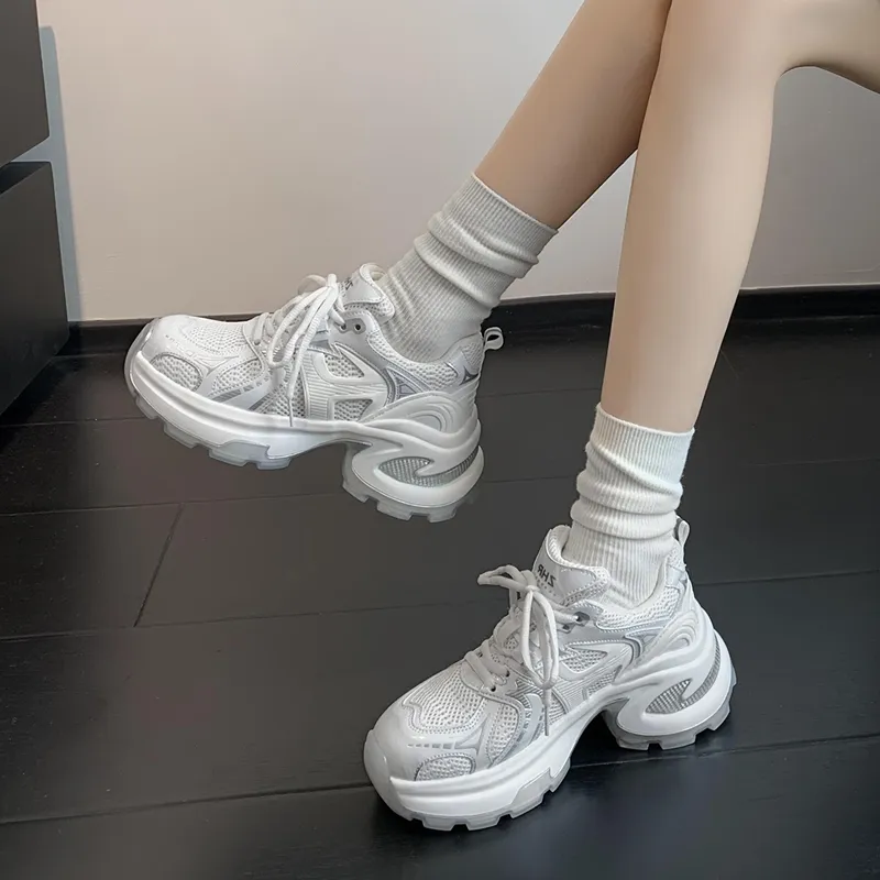 ZHR Lightweight Height Increasing Chunky Sneakers Women's-9