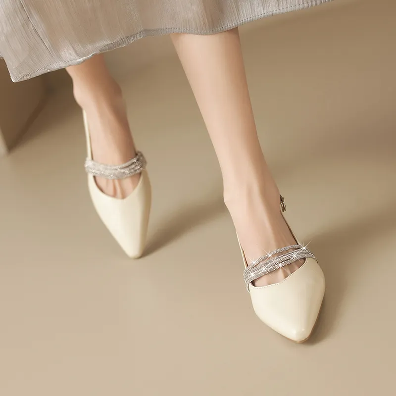 ZHR Chunky Heel High Heels 3.5cm Women's-3