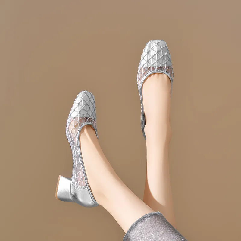 ZHR Women's Casual Shoes Women's Silver-4
