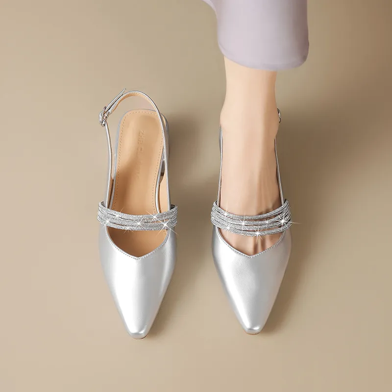 ZHR Chunky Heel High Heels 3.5cm Women's-13