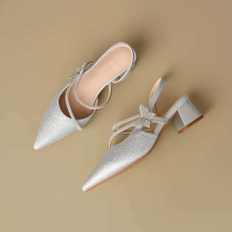 ZHR Chunky Heel High Heels 4.5cm Women's-6