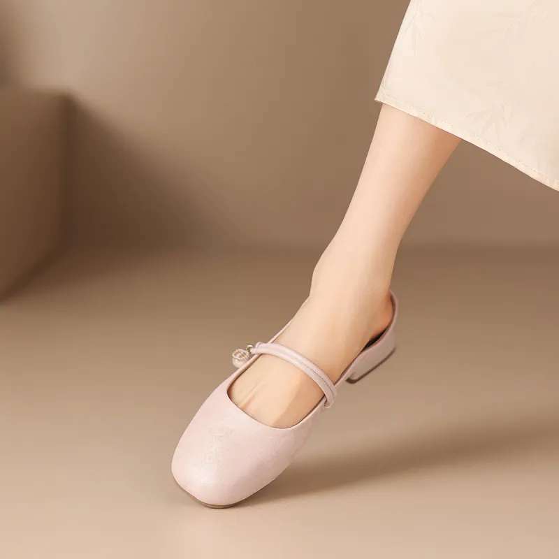 ZHR Embroidery Slip Resistant Wrap toe Slippers Women's-11