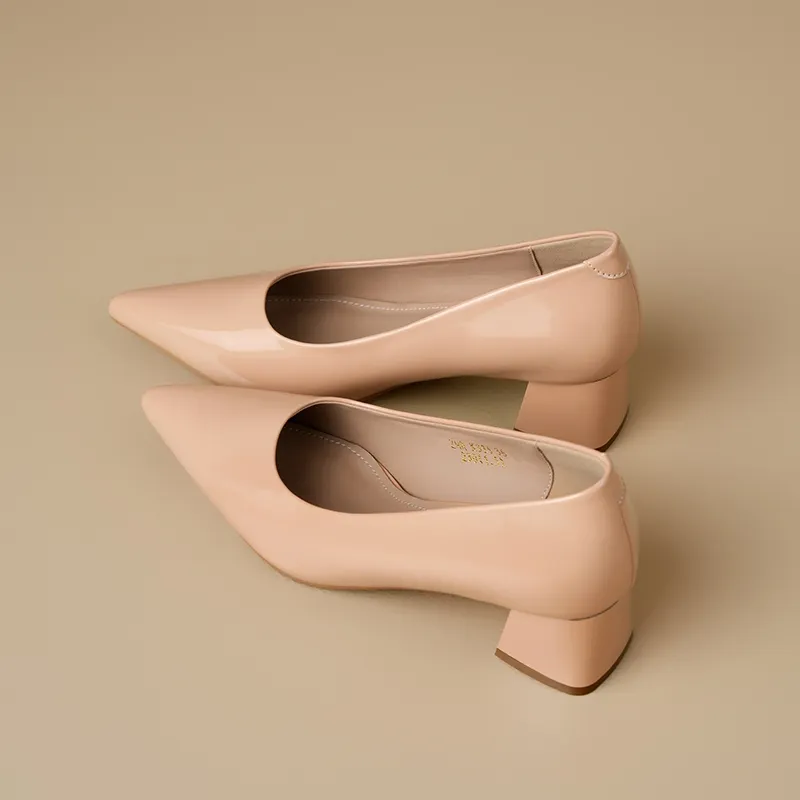 ZHR Chunky Heel High Heels Women's-9