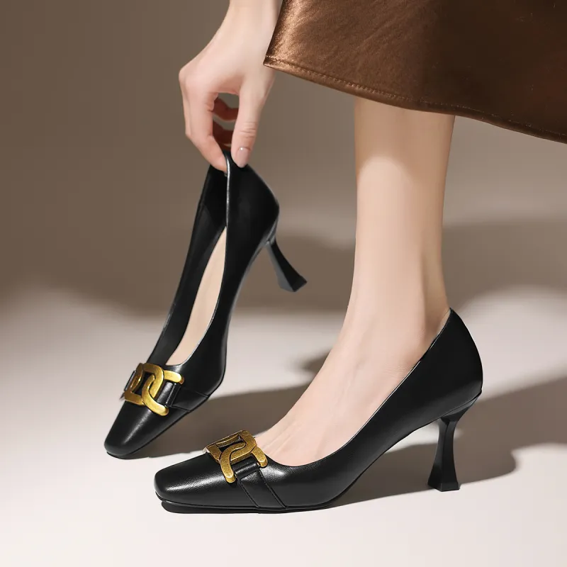 ZHR Slim Heel High Heels 7.5cm Women's-11