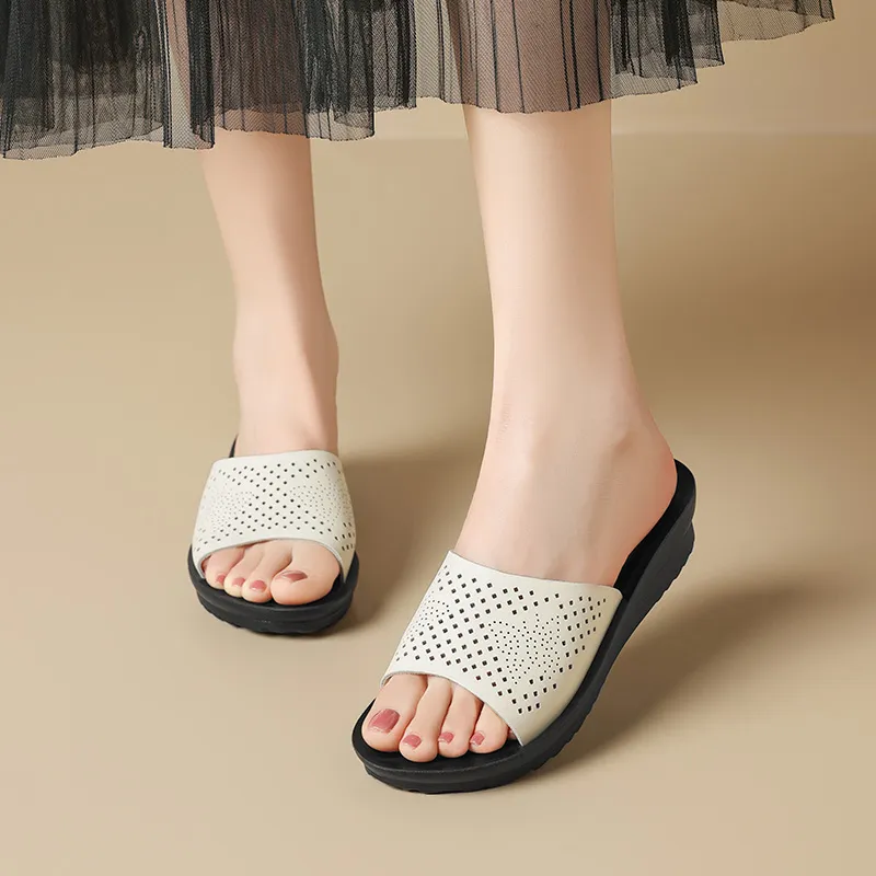 ZHR Slide Slippers Women's Black/Beige-13