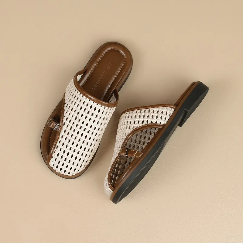 ZHR Rubber Sole Slip Resistant Closed Toe Slippers Women's-9