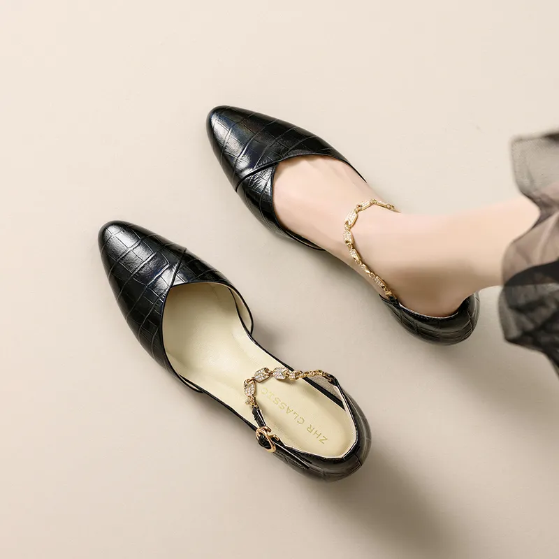 ZHR Cone Heel High Heels Women's-4