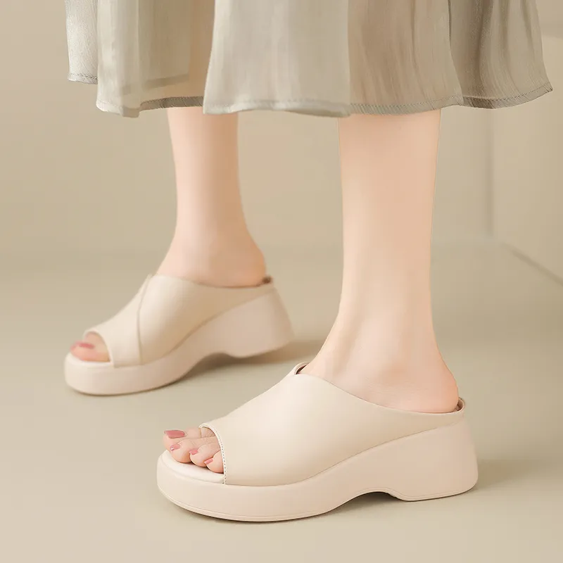 ZHR PU Polyurethane Odor Resistant Slide Slippers Women's-13