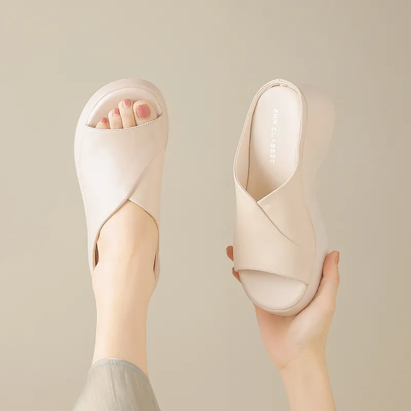 ZHR PU Polyurethane Odor Resistant Slide Slippers Women's-11